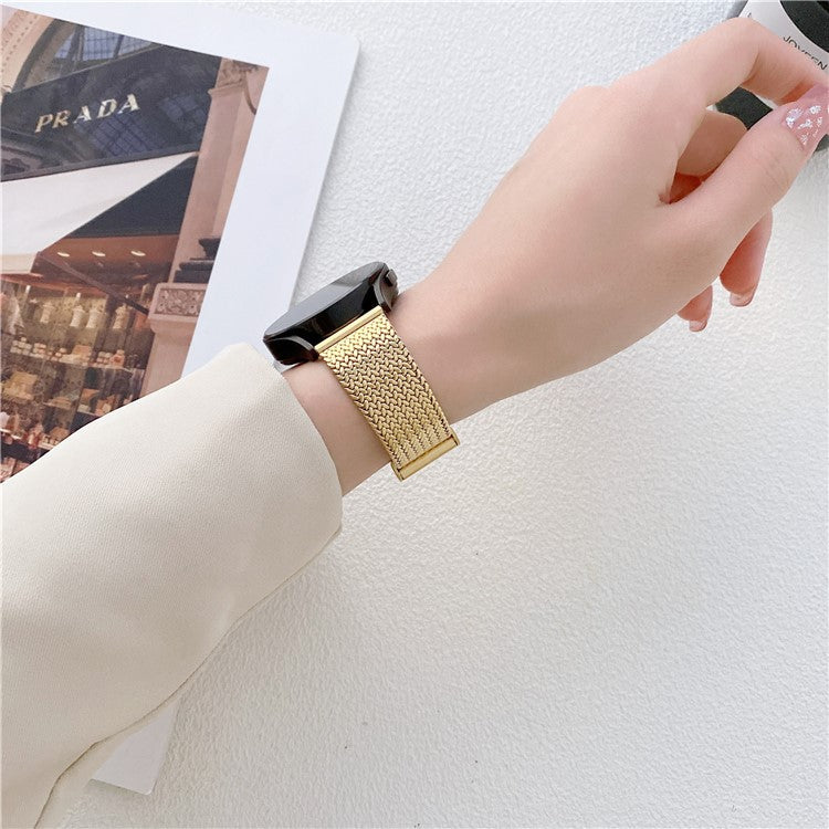 For Samsung Galaxy Watch6 / Garmin Venu Sq 2 Watch Band 20mm  Stainless Steel Strap - Gold