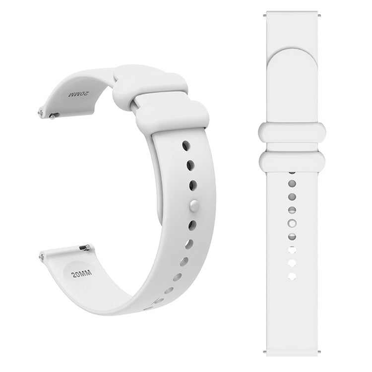 For-Garmin-Venu-3S-/-Forerunner-265S-Watch-Strap-18mm-Silicone-Replacement-Watch-Bands-White