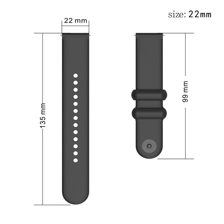 For Samsung Gear S3 / Huami Amazfit Pace Sport Band 22mm Waterproof Silicone Strap - Mint Green