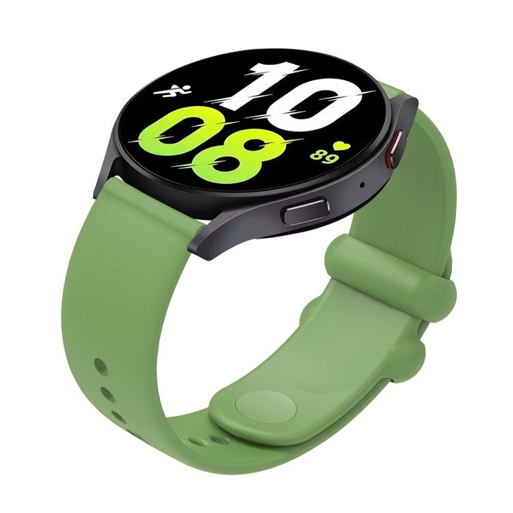 For Samsung Gear S3 / Huami Amazfit Pace Sport Band 22mm Waterproof Silicone Strap - Army Green