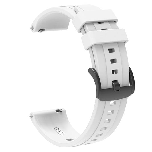 For Huawei Watch GT 4 46mm Smart Watch Band 22mm Silicone Strap Replacement - White