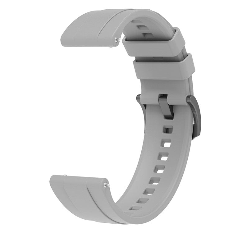 For Huawei Watch GT 4 46mm Smart Watch Band 22mm Silicone Strap Replacement - Grey
