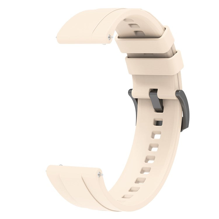 For Huawei Watch GT 4 46mm Smart Watch Band 22mm Silicone Strap Replacement - Starlight