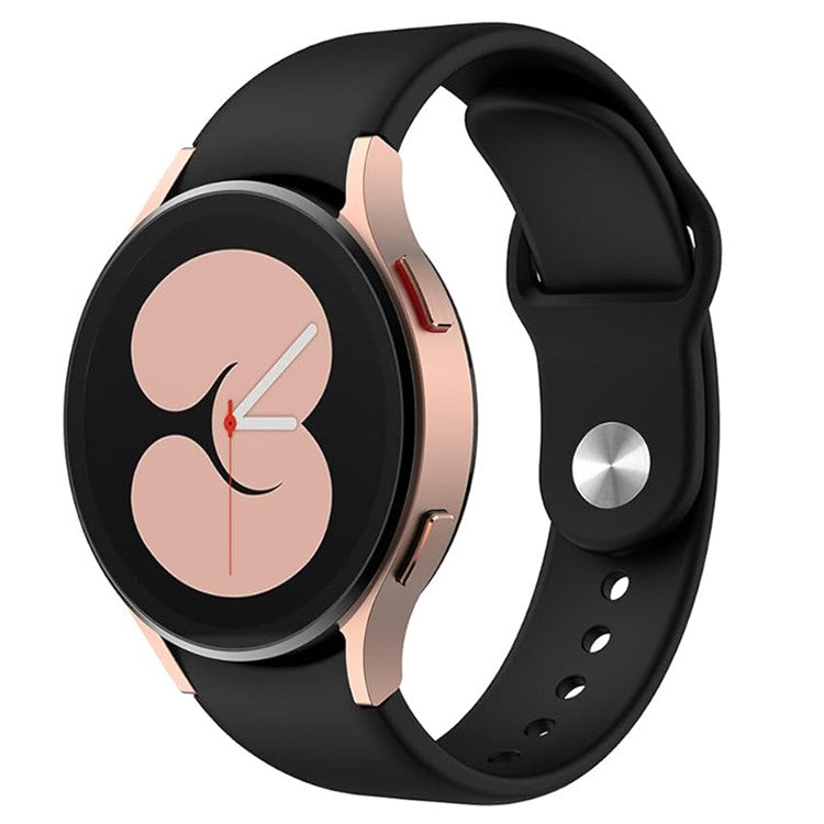KALEBOL KLB-DKGJ-001 For Samsung Galaxy Watch FE 40mm / Watch6 / Watch6 Classic / Watch5 Silicone Watch Band Adjustable Strap - Black