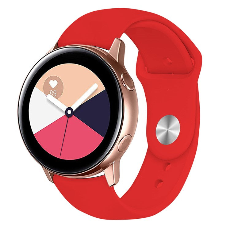 KALEBOL KLB-DKGJ-001 For Samsung Galaxy Watch3 45mm / Garmin Venu 3 Watch Strap 22mm Silicone Band - Red
