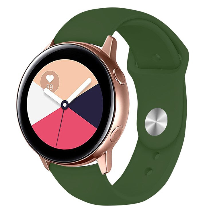 KALEBOL KLB-DKGJ-001 For Samsung Galaxy Watch3 45mm / Garmin Venu 3 Watch Strap 22mm Silicone Band - Pine Needle Green