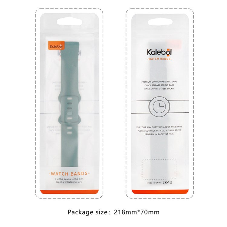 KALEBOL KLB-HDKGJ-001 For Samsung Galaxy Watch3 45mm Silicone Band 22mm Watch Strap with Butterfly Buckle - White