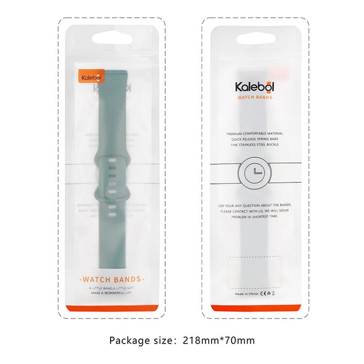 KALEBOL KLB-HDKGJ-001 For Samsung Galaxy Watch6 Classic 43mm / 47mm Watch Band 20mm Silicone Strap - Black