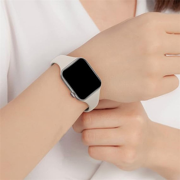 KALEBOL For Apple Watch 10 46mm / Ultra 2 / Ultra 49mm / 9 8 7 45mm / SE (2023) SE (2022) SE 6 5 4 44mm / 3 2 1 42mm Slim Silicone Band - Midnight Blue