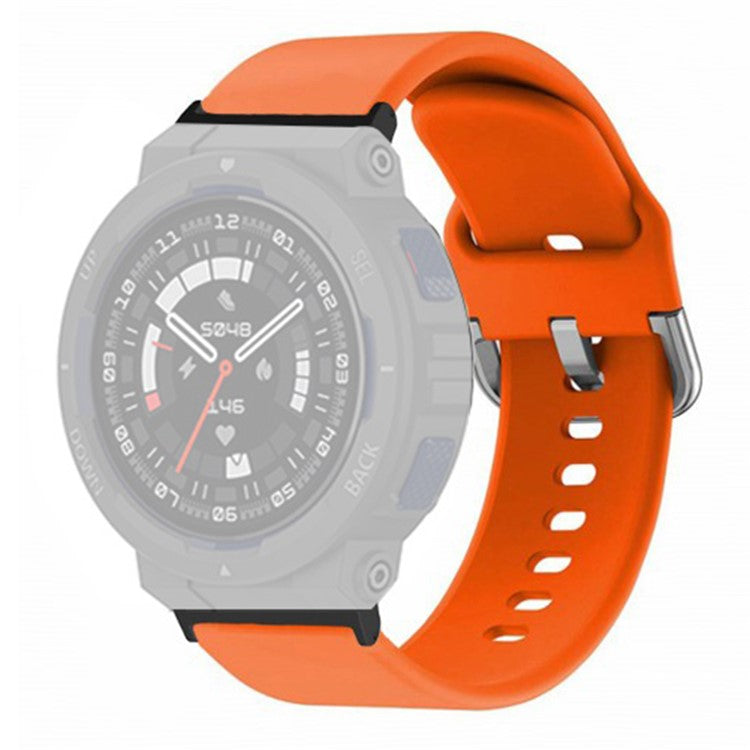 For Huami Amazfit Active Edge A2212 Watch Strap Silicone Breathable Watch Band Replacement - Orange