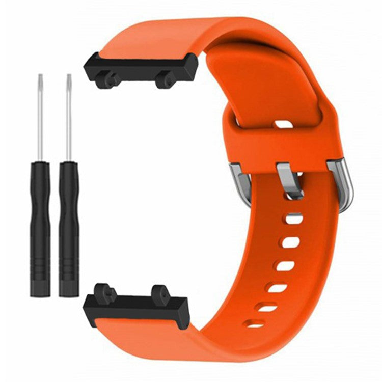 For Huami Amazfit Active Edge A2212 Watch Strap Silicone Breathable Watch Band Replacement - Orange