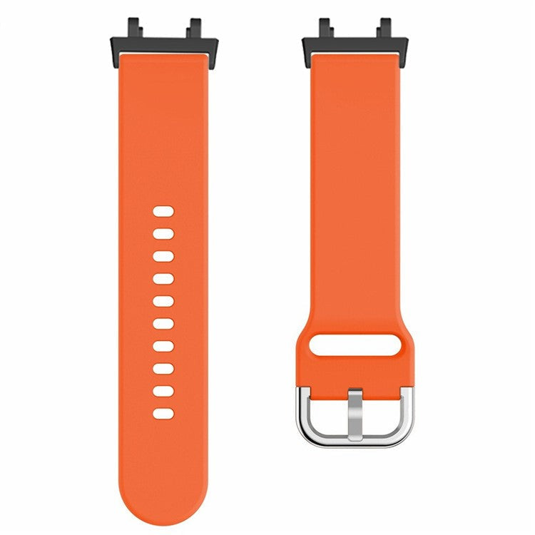For Huami Amazfit Active Edge A2212 Watch Strap Silicone Breathable Watch Band Replacement - Orange