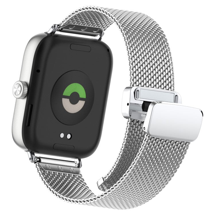 For Samsung Galaxy Watch3 45mm / Huawei Watch Ultimate Stainless Steel 22mm Milanese Watch Band - Silver