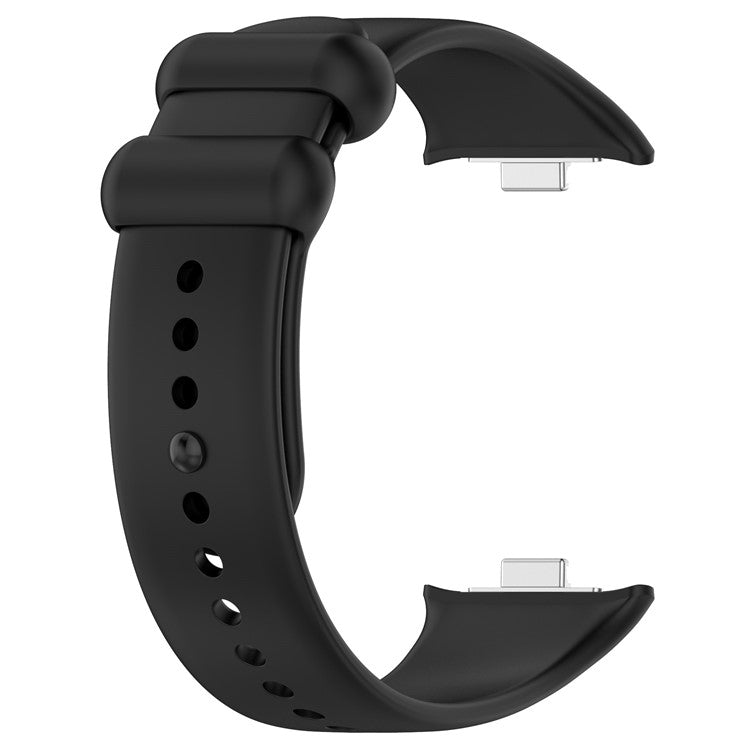 For Xiaomi Smart Band 9 Pro / 8 Pro / Redmi Watch 4 / Watch 5 / Watch 5 eSIM Silicone Watch Strap Adjustable Band - Black