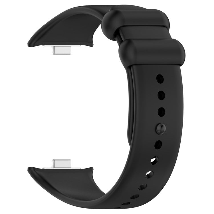 For Xiaomi Smart Band 9 Pro / 8 Pro / Redmi Watch 4 / Watch 5 / Watch 5 eSIM Silicone Watch Strap Adjustable Band - Black