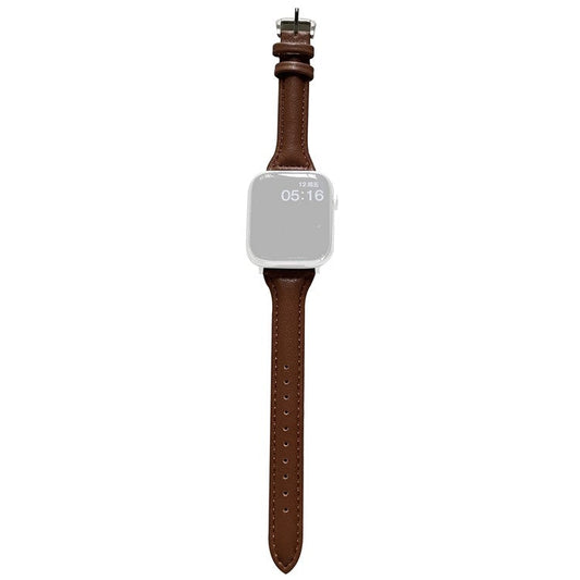 For Apple Watch 10 46mm / Ultra 2 / Ultra 49mm / 9 8 7 45mm / SE (2023) SE (2022) SE 6 5 4 44mm / 3 2 1 42mm Slim Replacement Bracelet - Coffee