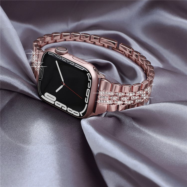 For Apple Watch 10 46mm / Ultra 2 / Ultra 49mm / 9 8 7 45mm / SE (2023) SE (2022) SE 6 5 4 44mm / 3 2 1 42mm Watch Band - Rose Pink