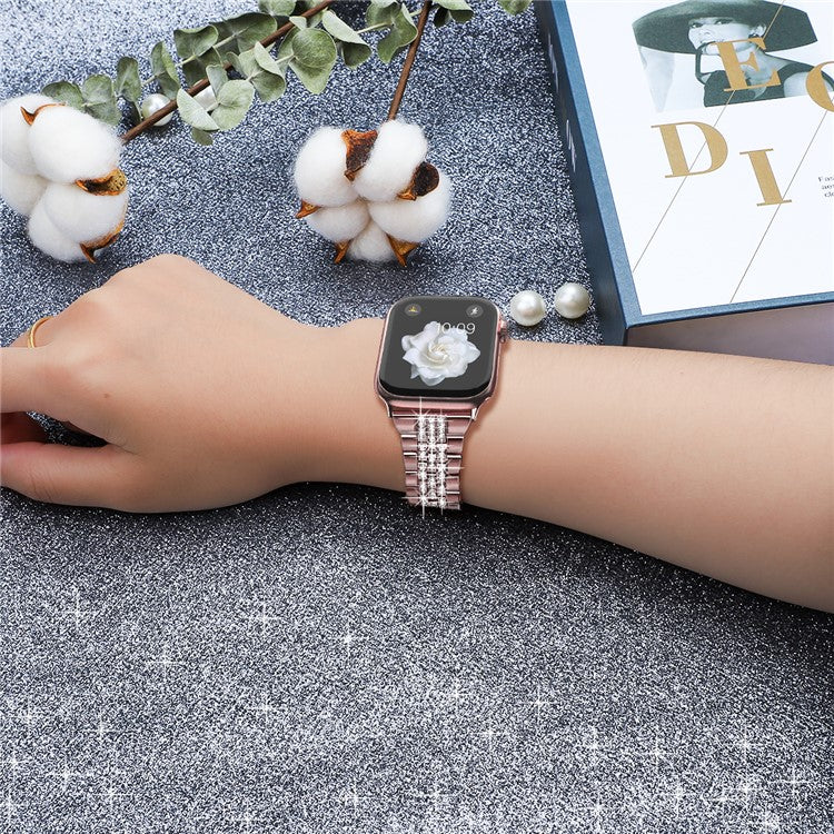 For Apple Watch 10 46mm / Ultra 2 / Ultra 49mm / 9 8 7 45mm / SE (2023) SE (2022) SE 6 5 4 44mm / 3 2 1 42mm Watch Band - Rose Pink