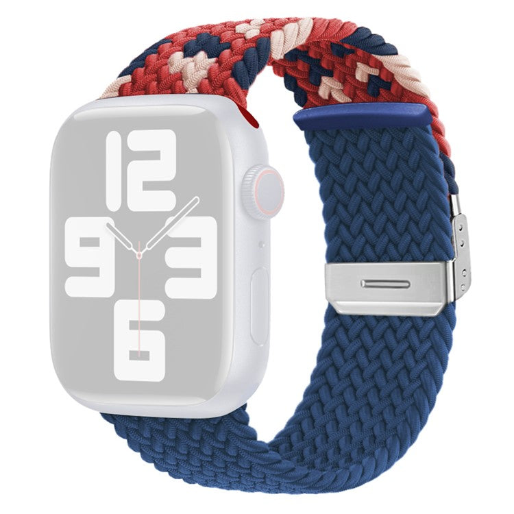 For Apple Watch Series 10 42mm / 9 8 7 41mm / SE (2023) SE (2022) SE 6 5 4 40mm / 3 2 1 38mm Nylon Watch Band - Multi-Color
