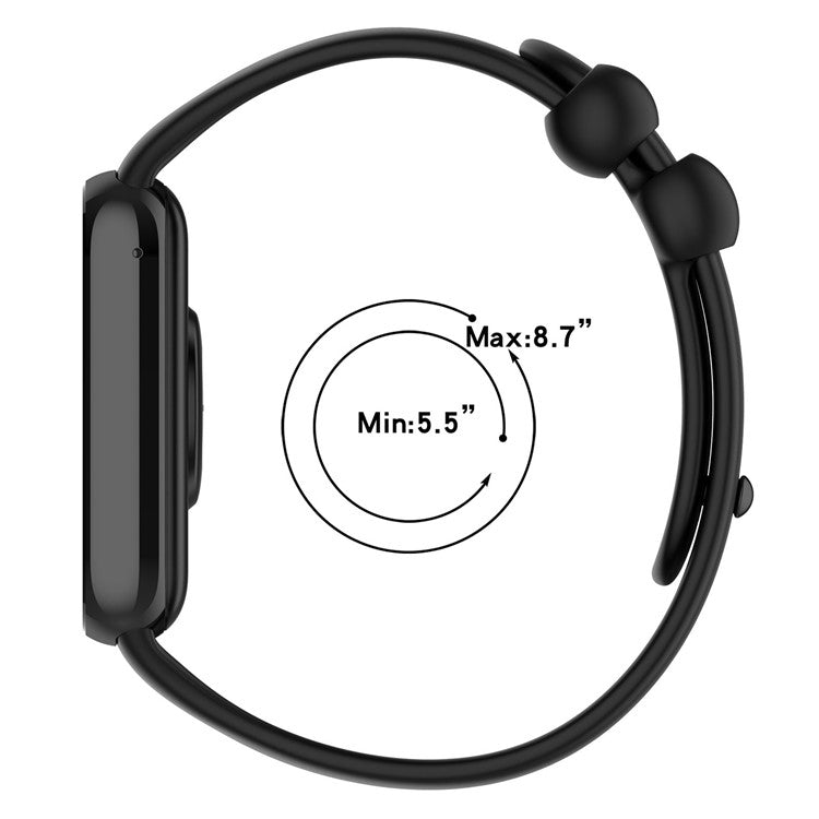 For Xiaomi Smart Band 8 Pro Watch Band Adjustable Silicone Strap Replacement - Midnight Blue