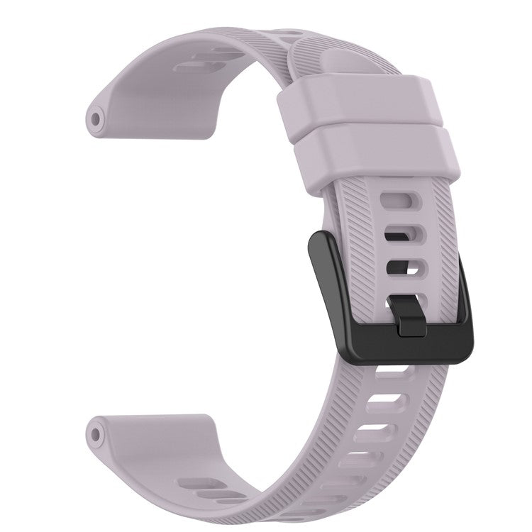 For Garmin Forerunner 955 Silicone Watch Band Soft Sport Strap - Light Purple