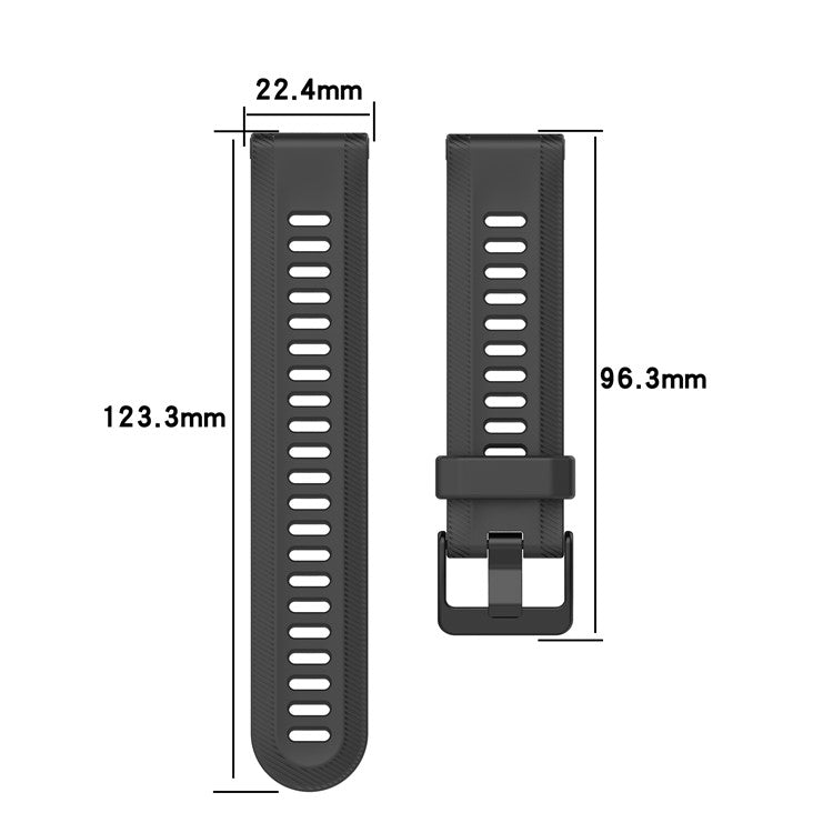 For Garmin Forerunner 955 Silicone Watch Band Soft Sport Strap - Light Purple