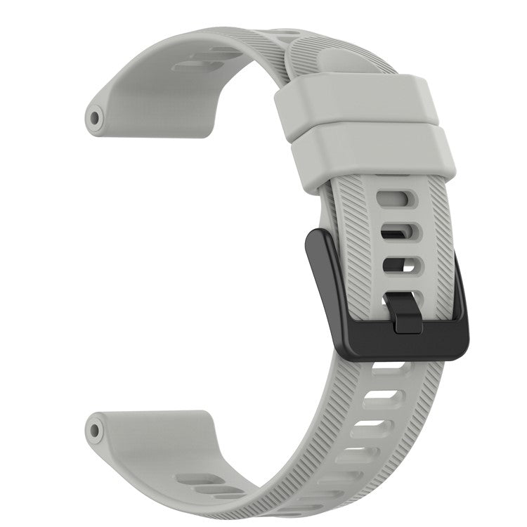 For Garmin Forerunner 955 Silicone Watch Band Soft Sport Strap - Grey