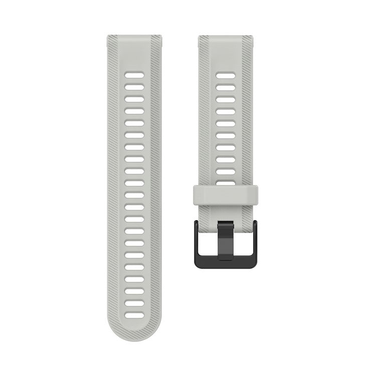 For Garmin Forerunner 955 Silicone Watch Band Soft Sport Strap - Grey