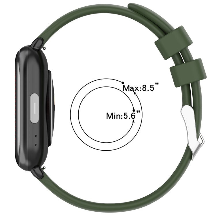 For Huami Amazfit Active / GTS 4 Mini Silicone Watch Band 20mm Replacement Strap - White