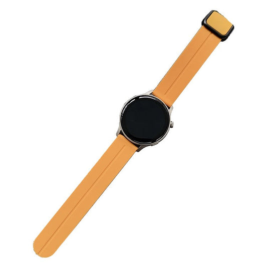For Samsung Gear Sport / Garmin Garminactive 5 Watch Band 20mm Waterproof Soft Silicone Strap - Yellow