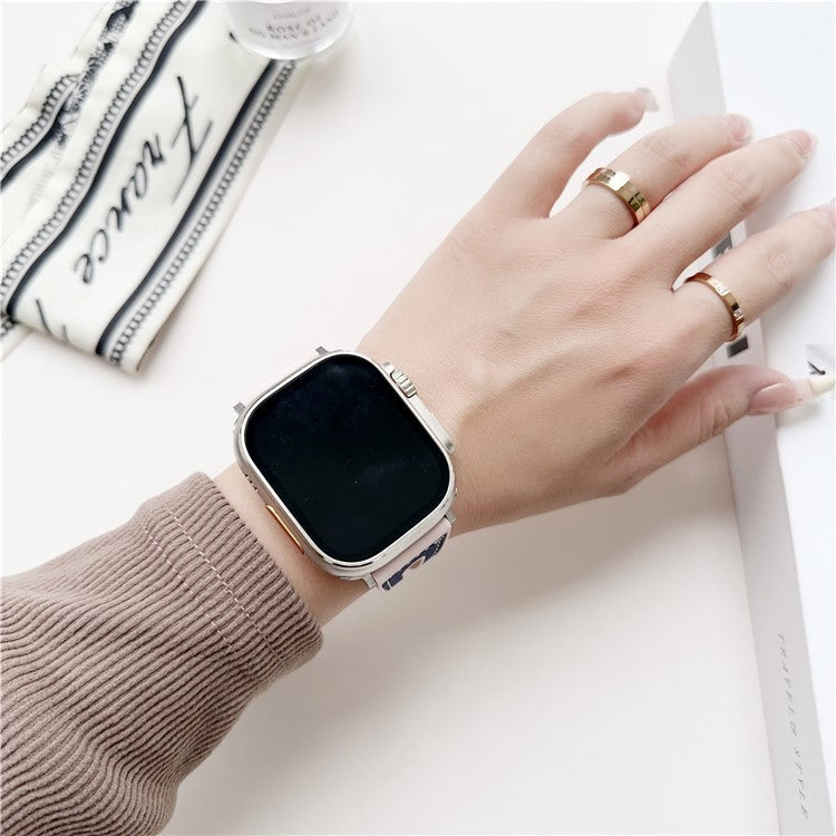 For Apple Watch 10 46mm / Ultra 2 / Ultra 49mm / 9 8 7 45mm / SE (2023) SE (2022) SE 6 5 4 44mm / 3 2 1 42mm Glitter Watch Strap - Black
