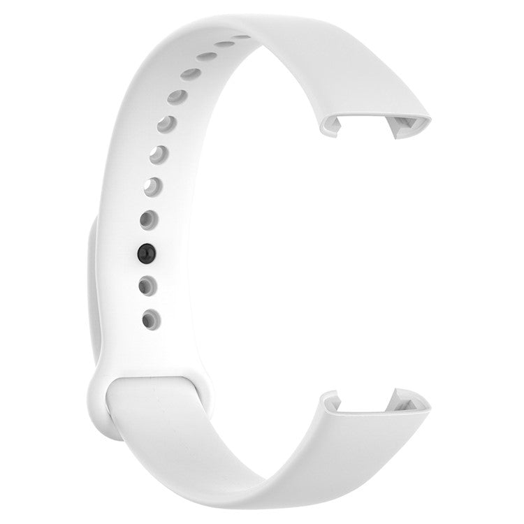 For Xiaomi Redmi Smart Band Pro Solid Color Wrist Band Replacement Silicone Watch Strap - White