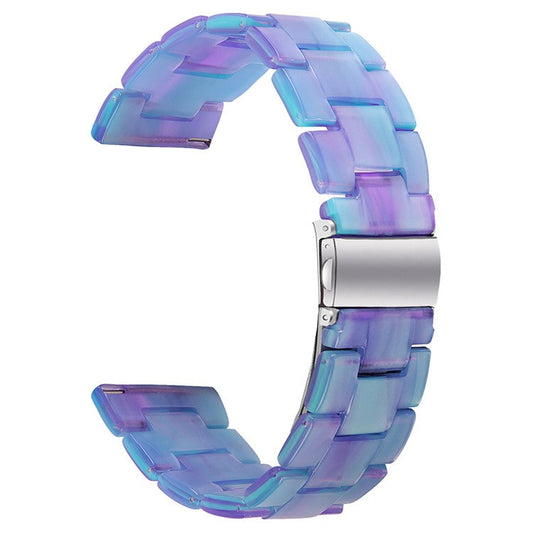 For Donerton P36 / P22 / P32 Replacement Watch Band Waterproof Resin Watch Strap - Blue Phantom