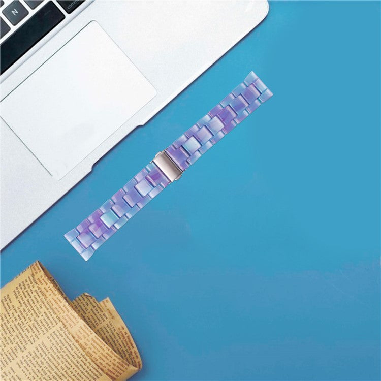 For Donerton P36 / P22 / P32 Replacement Watch Band Waterproof Resin Watch Strap - Blue Phantom