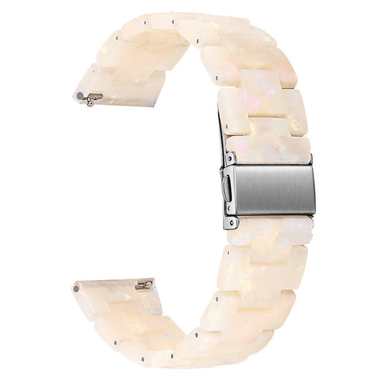 For Donerton P36 / P22 / P32 Resin Watch Band Waterproof Smart Watch Strap - Fluorescence White