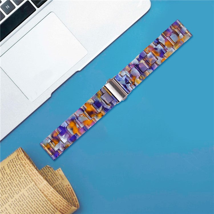 Replacement Band for KALINCO P22 Waterproof Resin Sports Watch Strap - Blue Ice Ocean