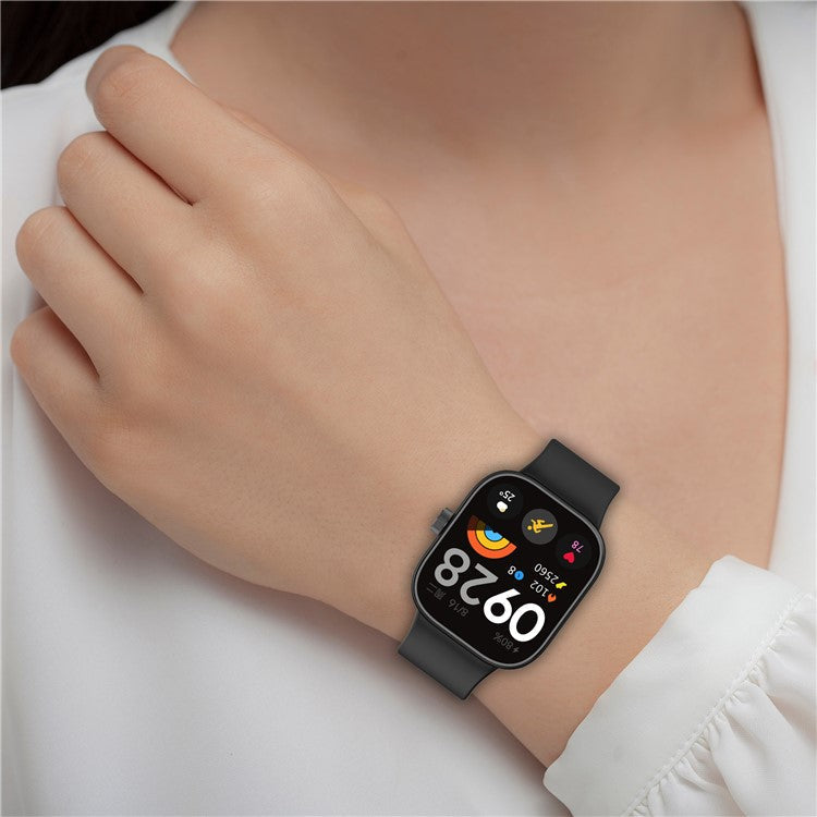 For Xiaomi Redmi Watch 4 / Smart Band 8 Pro Watch Band Silicone Strap Replacement - Ivory White
