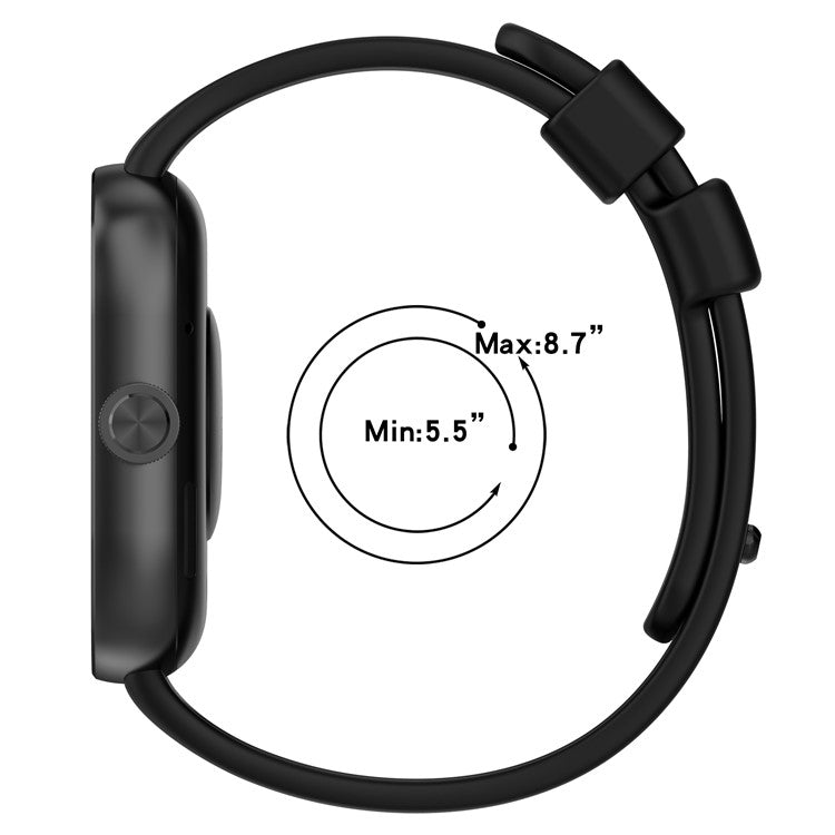 For Xiaomi Redmi Watch 4 / Smart Band 8 Pro Watch Band Silicone Strap Replacement - Ivory White