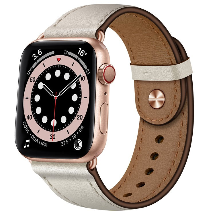 For Apple Watch 10 46mm / Ultra 2 / Ultra 49mm / 9 8 7 45mm / SE (2023) SE (2022) SE 6 5 4 44mm / 3 2 1 42mm Watch Band Strap - Beige