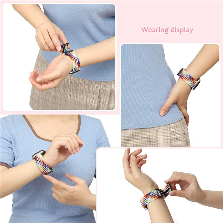 For Apple Watch 10 46mm / Ultra 2 / Ultra 49mm / 9 8 7 45mm / SE (2023) SE (2022) SE 6 5 4 44mm / 3 2 1 42mm Watch Strap Nylon Wristband - Blue