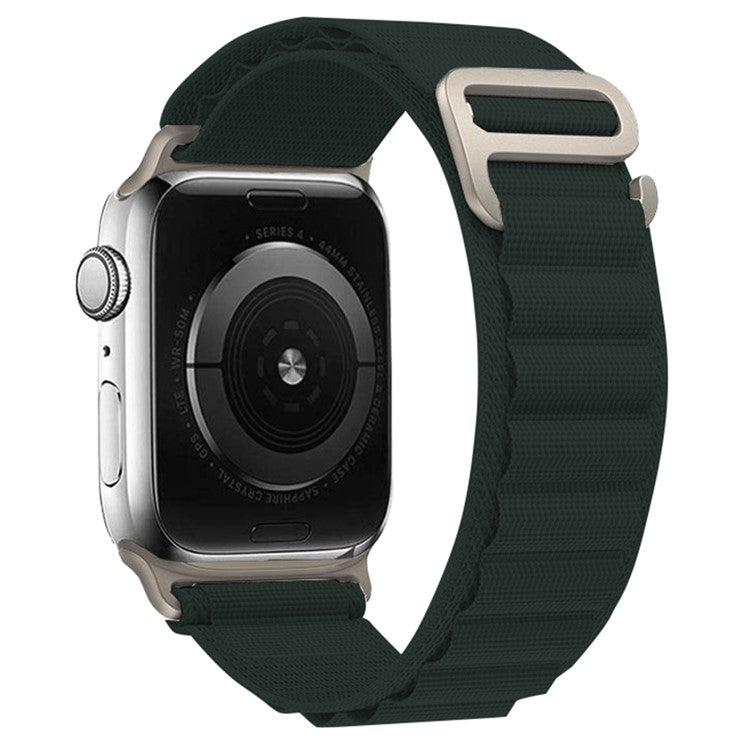 KALEBOL For Apple Watch Series 10 42mm / 9 8 7 41mm / SE (2023) SE (2022) SE 6 5 4 40mm / 3 2 1 38mm Watch Strap Nylon Loop Band - Rainforest Green
