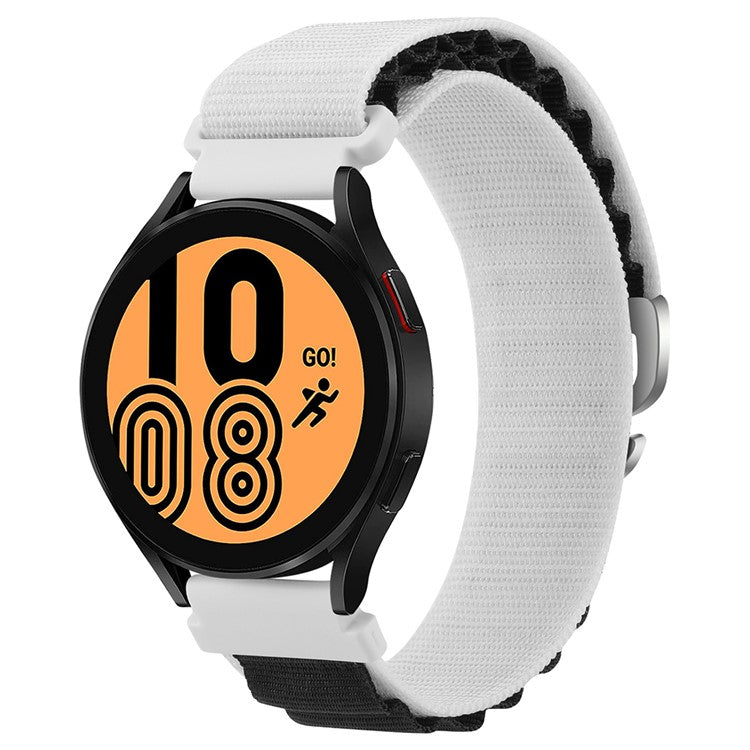 KALEBOL KLB-GSNL-001 For Samsung Galaxy Watch3 45mm / Huawei Watch GT4 46mm Watch Strap 22mm Nylon Wristband - Starlight+Black