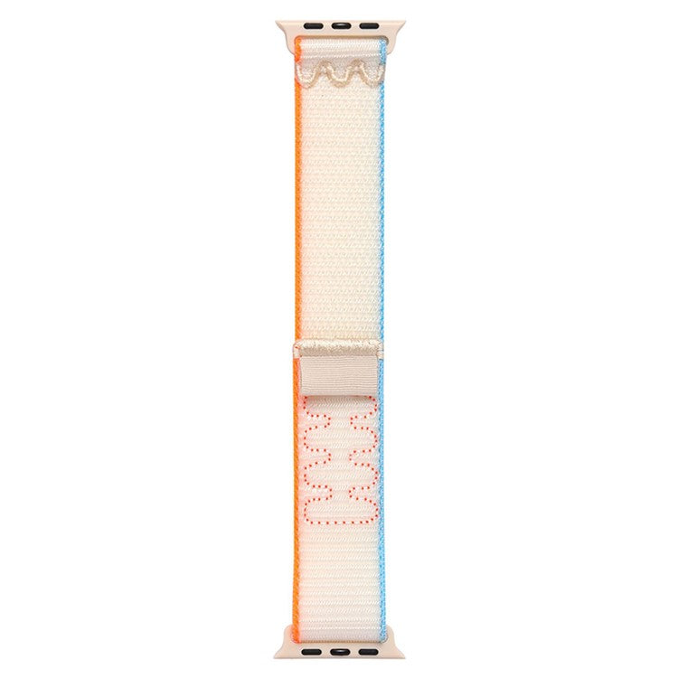 KALEBOL For Apple Watch Series 10 42mm / 9 8 7 41mm / SE (2023) SE (2022) SE 6 5 4 40mm / 3 2 1 38mm Watchband Nylon Strap - Cream White