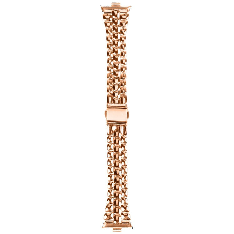 For Xiaomi Redmi Watch 4 Slim Metal Watch Band Strap with Rhinestone - Rose Gold