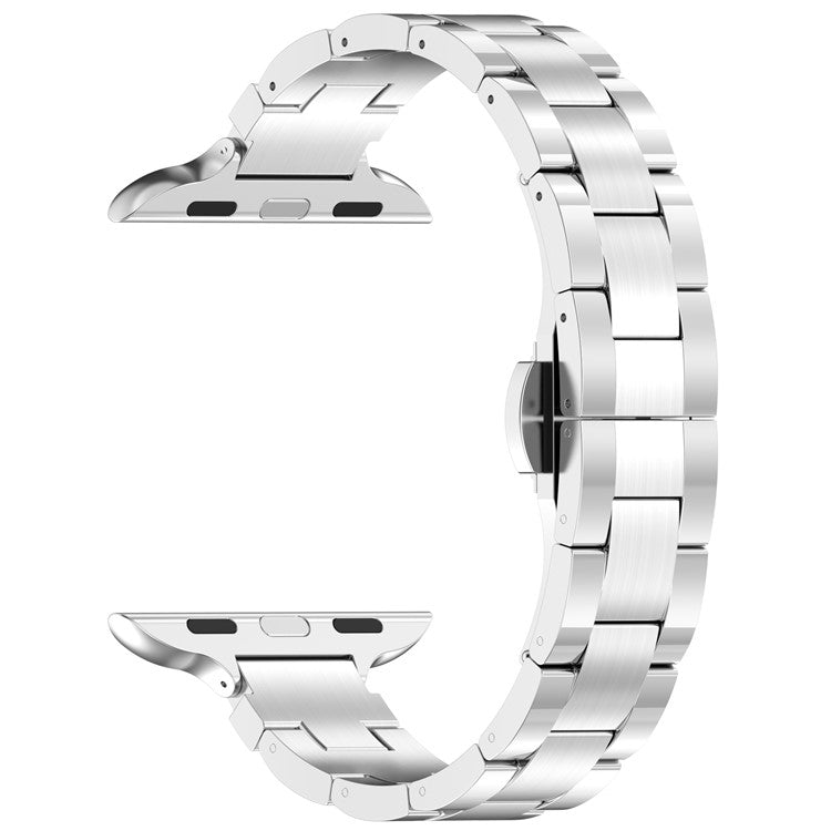For Apple Watch 10 46mm / Ultra 2 / Ultra 49mm / 9 8 7 45mm / SE (2023) SE (2022) SE 6 5 4 44mm / 3 2 1 42mm Metal Smart Watch Band - Silver 2