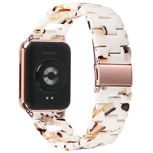 For Xiaomi Smart Band 8 Pro Smart Watch D-Shape Strap Resin Bracelet Watchband Replacement - Nougat