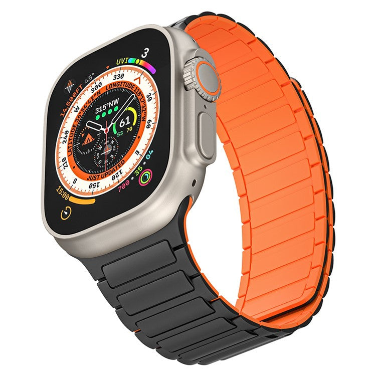 For Apple Watch Series 10 42mm / 9 8 7 41mm / 6 5 4 SE (2023) SE(2022) SE 40mm /  3 2 1 38mm Watchband Magnetic Strap - Official Bright Pink