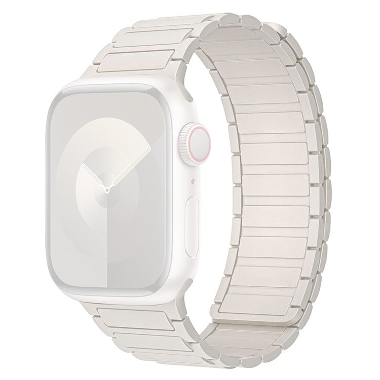 For Apple Watch Series 10 42mm / 9  8 7 41mm /  6 5 4 SE (2023) SE(2022) SE 40mm /  3 2 1 38mm Watchband Magnetic Strap - Starlight