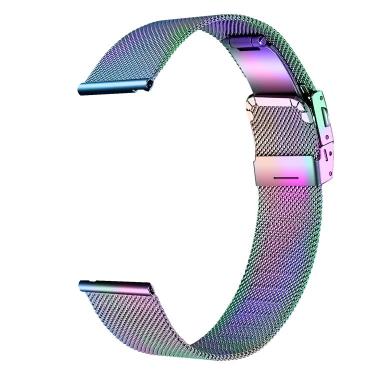 For Samsung Galaxy Watch 5 40mm 44mm / Watch 5 Pro 45mm Watch Strap 20mm Stainless Steel Milanese Band - Colorful