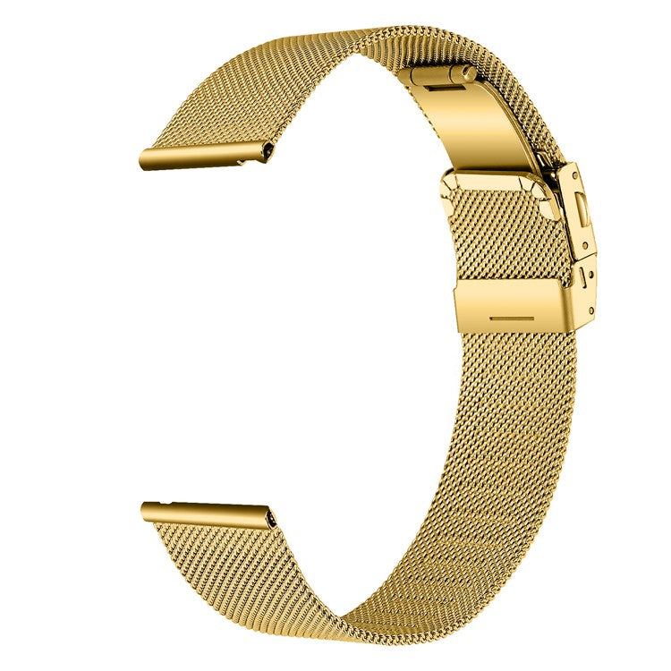 20mm Watch Band for Garmin Forerunner 245 Music / 245 / 645 Music / 645 Milanese Stainless Steel Strap - Gold